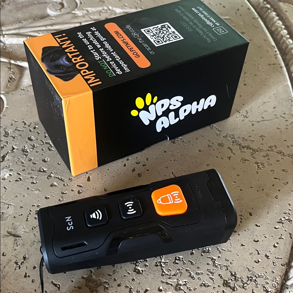 NPS Alpha Black and Orange dog barking device